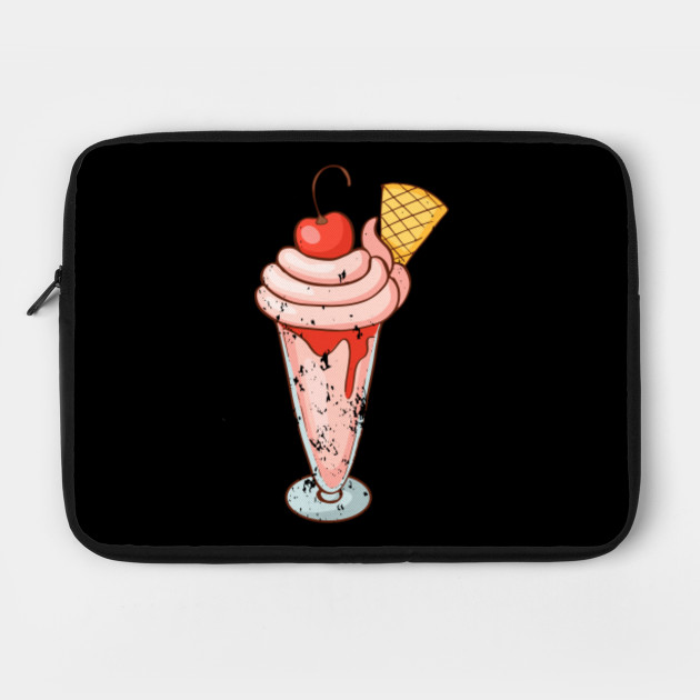 Ice cream Sundae Retro Vintage Grunge