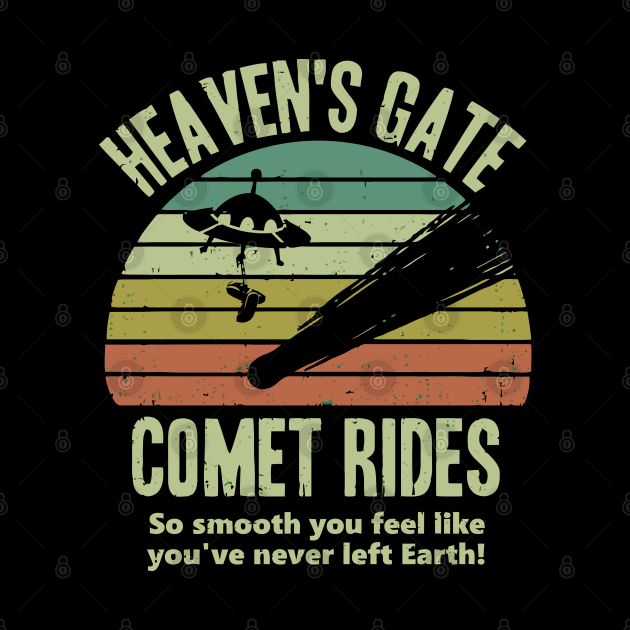 Heaven's Gate Comet Rides by DrawingBarefoot