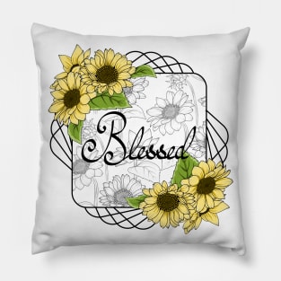 Blessed - Sunflowers Pillow