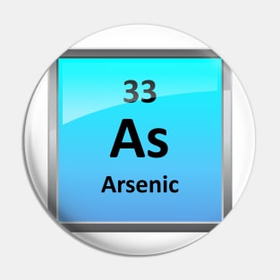 Arsenic Element Symbol - Periodic Table Pin