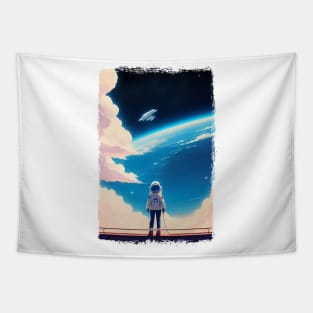 Astronaut girl Tapestry