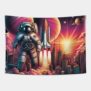 Astronauts Galore Tapestry