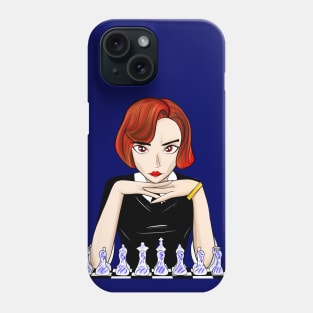 the queen gambit, beth harmon in mexico chessboard Phone Case