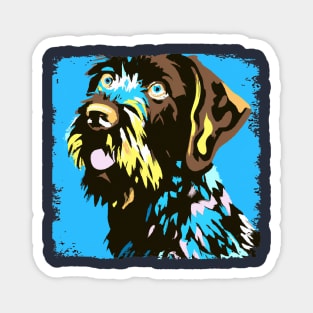 German Wirehaired Pointer Pop Art - Dog Lover Gifts Magnet