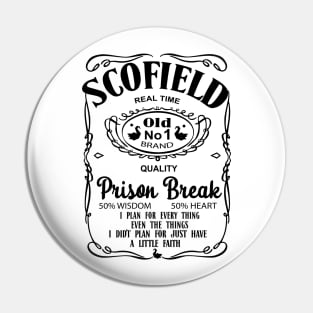 Scofield Prison Break white Pin