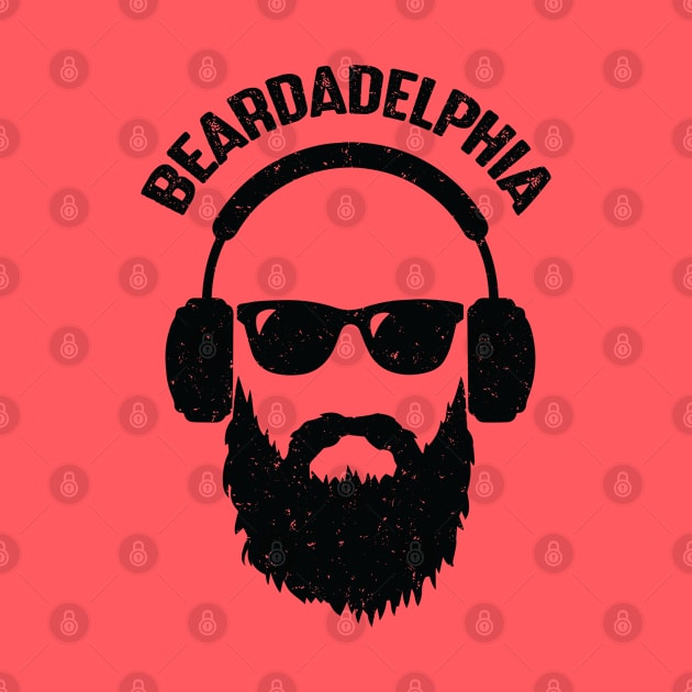 Funny Beardadelphia Beard Bald Dad by Julorzo