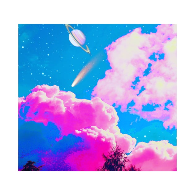 Dreamwave Cloud Saturn Comet by lofi_retrowave