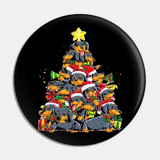 Cute dog xmas Pin