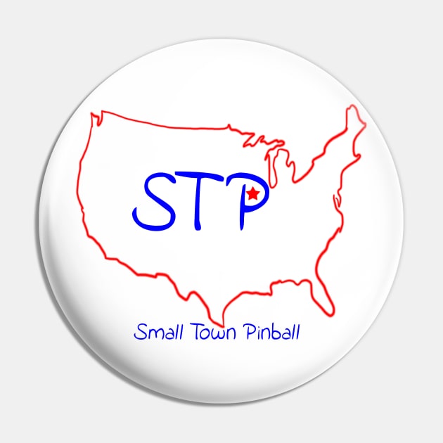 STP - Small Town Pinball Pin by SmallTownPinball