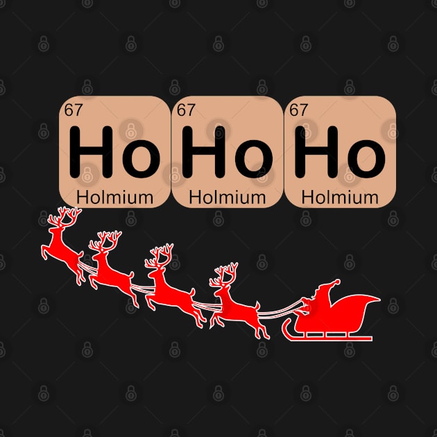 Christmas Periodic table Ho Ho Ho by Geoji 