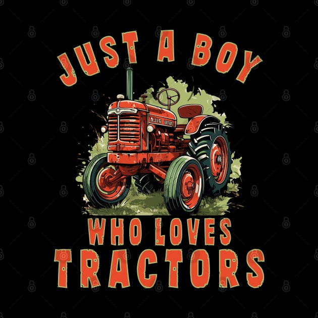 Farm Vehicle Country Life Boy who loves tractors Truck Boy by RetroZin