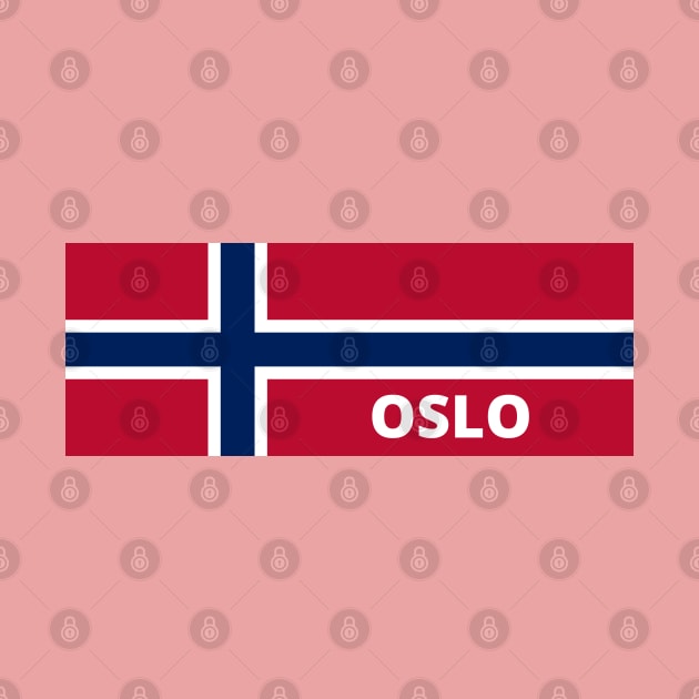 Oslo City in Norwegian Flag by aybe7elf