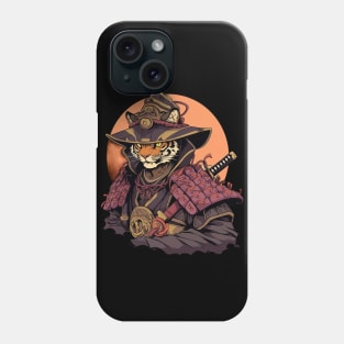 samurai tiger Phone Case