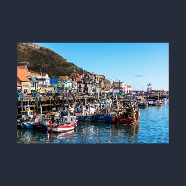 Scarborough Town And Harbour Fishing Boats by tommysphotos