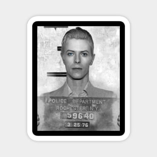 David Bowie Mugshot Magnet