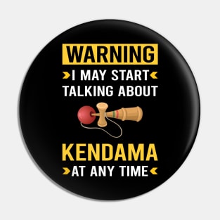 Warning Kendama Pin