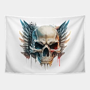 Skull Wild Life Painting Dark Character Spirit Tapestry