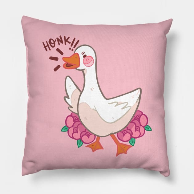 Honk ! Pillow by lunaticpark