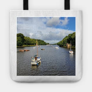 Rudyard Lake with sail boats Tote