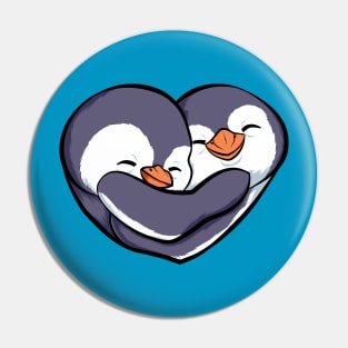 cute, funny and affectionate penguin Pin