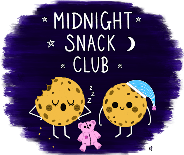 Midnight Snack Club Kids T-Shirt by KirstyFinnigan