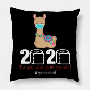 Llama 2020 The year when shit got real Pillow