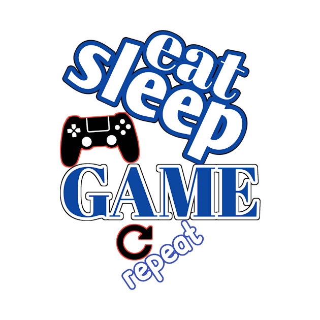 Eat sleep game repeat by Ivan M4