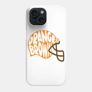Orange And Brown Helmet Phone Case