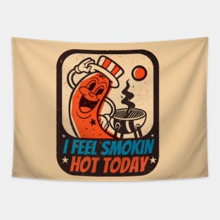 Vintage Sausage Grill Tapestry