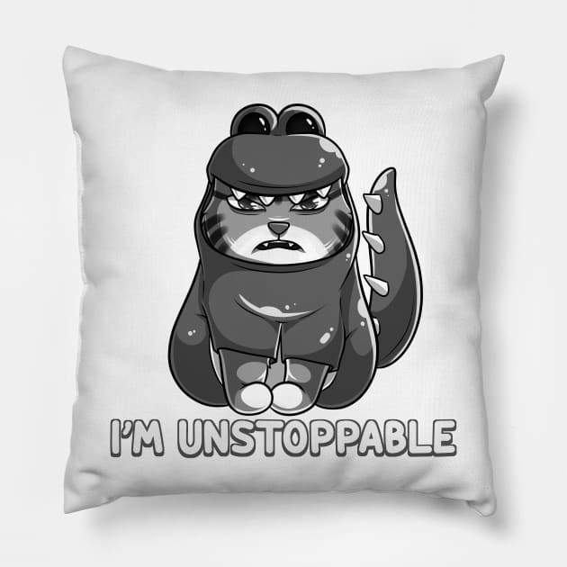 Im Unstoppable 4.0 Pillow by Holycat