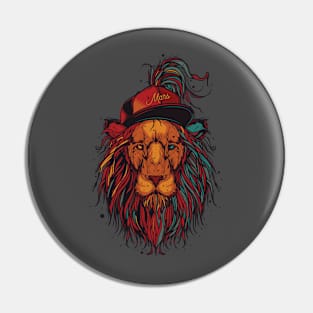 Neon Lion King of the Jungle Pin