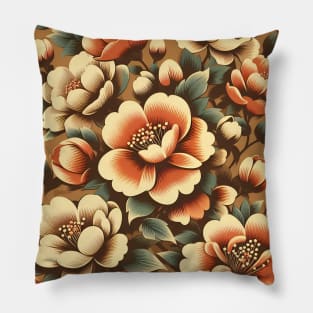 Flowers Blooming Pillow