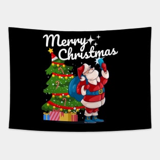 Merry Christmas Santa Claus selfie Tapestry