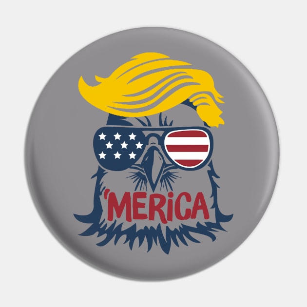 Donald Trump Eagle Merica Pin by Phylis Lynn Spencer