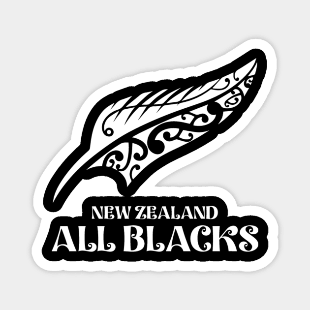 New Zealand All blacks Magnet by Pawsitivity Park