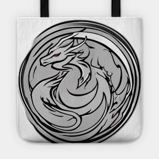 Dragon Grey Shadow Silhouette Anime Style Collection No. 453 Tote