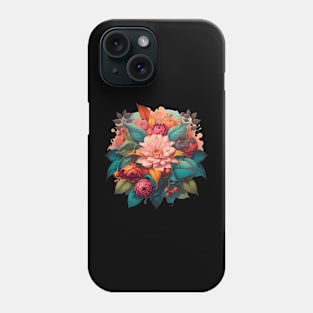 sublimation design with spring blooming flowers Phone Case