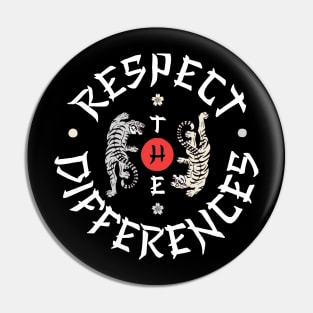 Respect The Differences Pin