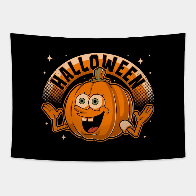 Bob Pumpkin Halloween - Cute Animation Meme Tapestry by Studio Mootant