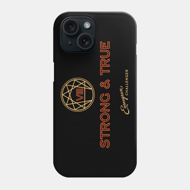 Enneagram 8 Typography Phone Case by calebfaires