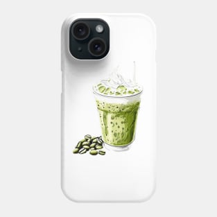 Ice matcha latte Phone Case