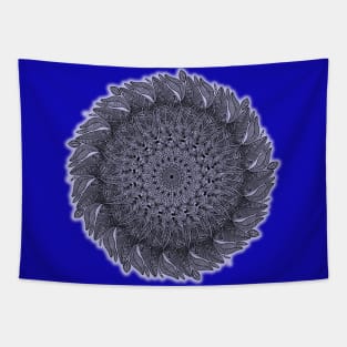 Mandala Leaf Universe Meditation Tapestry