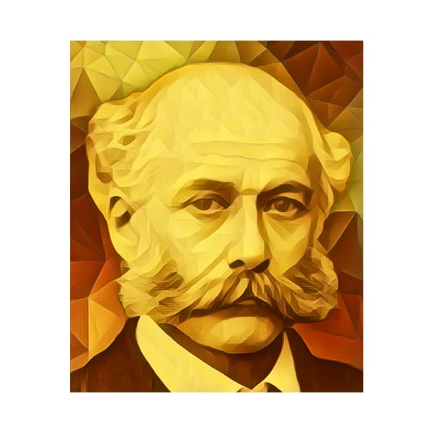 Joseph Bazalgette Golden Portrait | Joseph Bazalgette Artwork 8 by JustLit