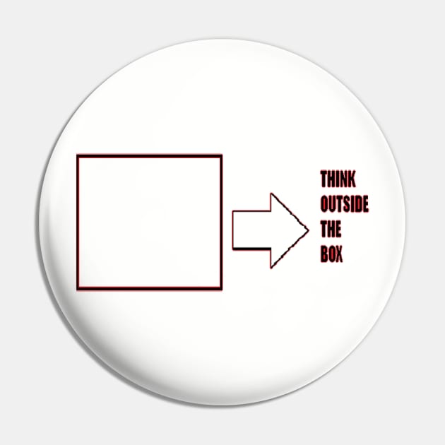 Think Outside the Box Pin by TeeMax