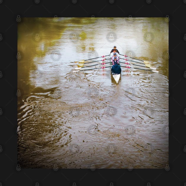 Rowing Rowers in Color - Do what you Love, Rowing by Custom Autos