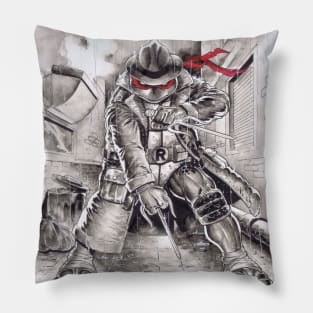 TMNT Raph on coat Pillow