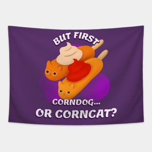 CORNDOG OR CORNCAT Tapestry