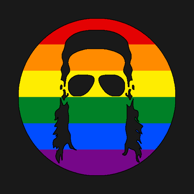 Mullet Silhouette - Rainbow by TheMulletShow