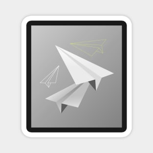 Paper planes illustration Magnet