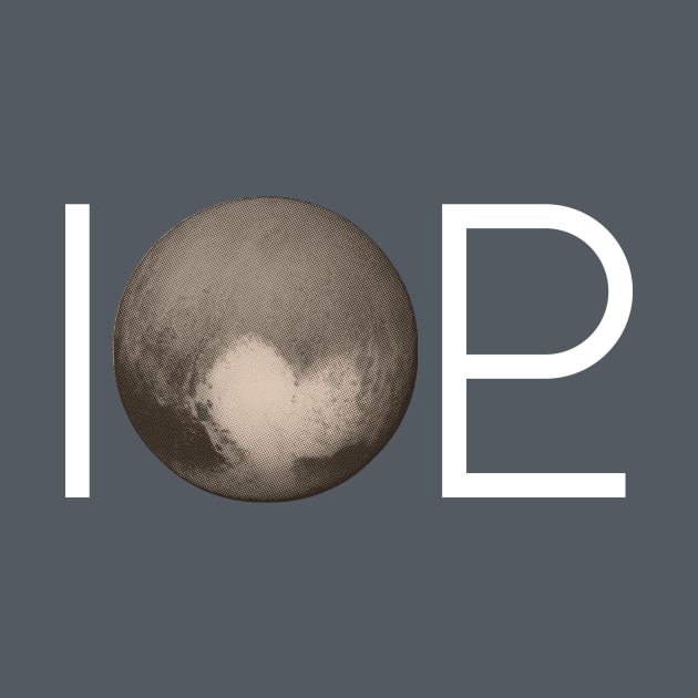 I Heart Pluto | White Ink Edition by geekchic_tees